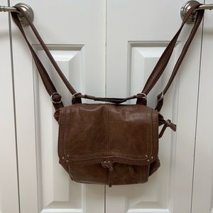 The Sak rich brown leather bag